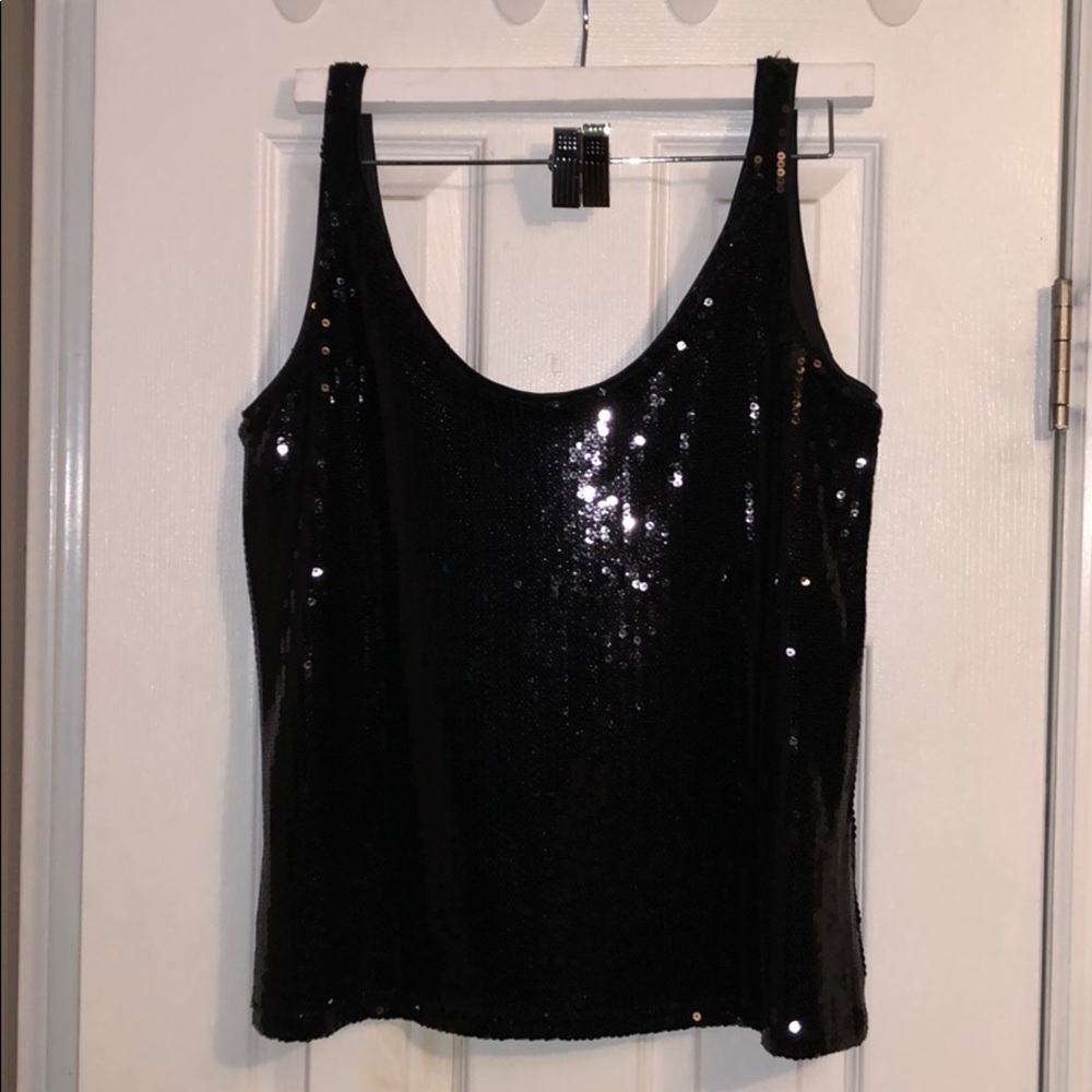 H&M Sleeveless Sequins Top